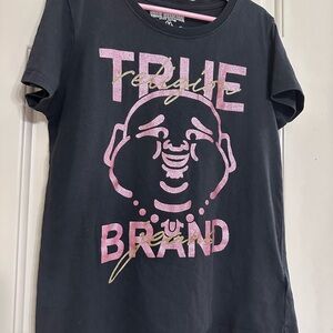 True Religion Kids Black and Pink Graphic Tee